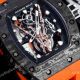 Swiss Copy Richard Mille RM66 Flying Tourbillon Rock Hand Orange Rubber Watch (4)_th.jpg